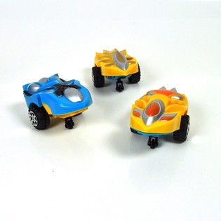 Dr&eacute;ck- a Fuert-Spillsaachsauto 9 cm (14 Stk.)