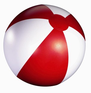 STRANDBALL ROUT/W&Auml;ISS (12 Stk.)